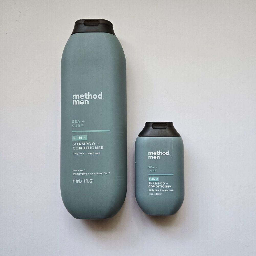 Method Men Sea + Surf Bundle 2-in-1 Shampoo Conditioner Hair Scalp Shower Care